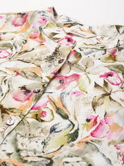 Eshani Multi Floral Rayon Shirt Style A-Line Top - Eshani world