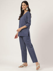 Eshani Blue Printed Loungewear/Nightwear - Eshani world