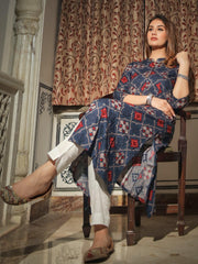 Eshani A-Line Printed Rayon Kurta - divenaworld.com