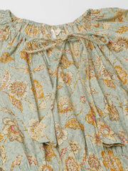 Eshani Sky Blue Floral Dress