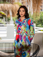 Eshani Multi Floral Printed Rayon Co-ord set for Women