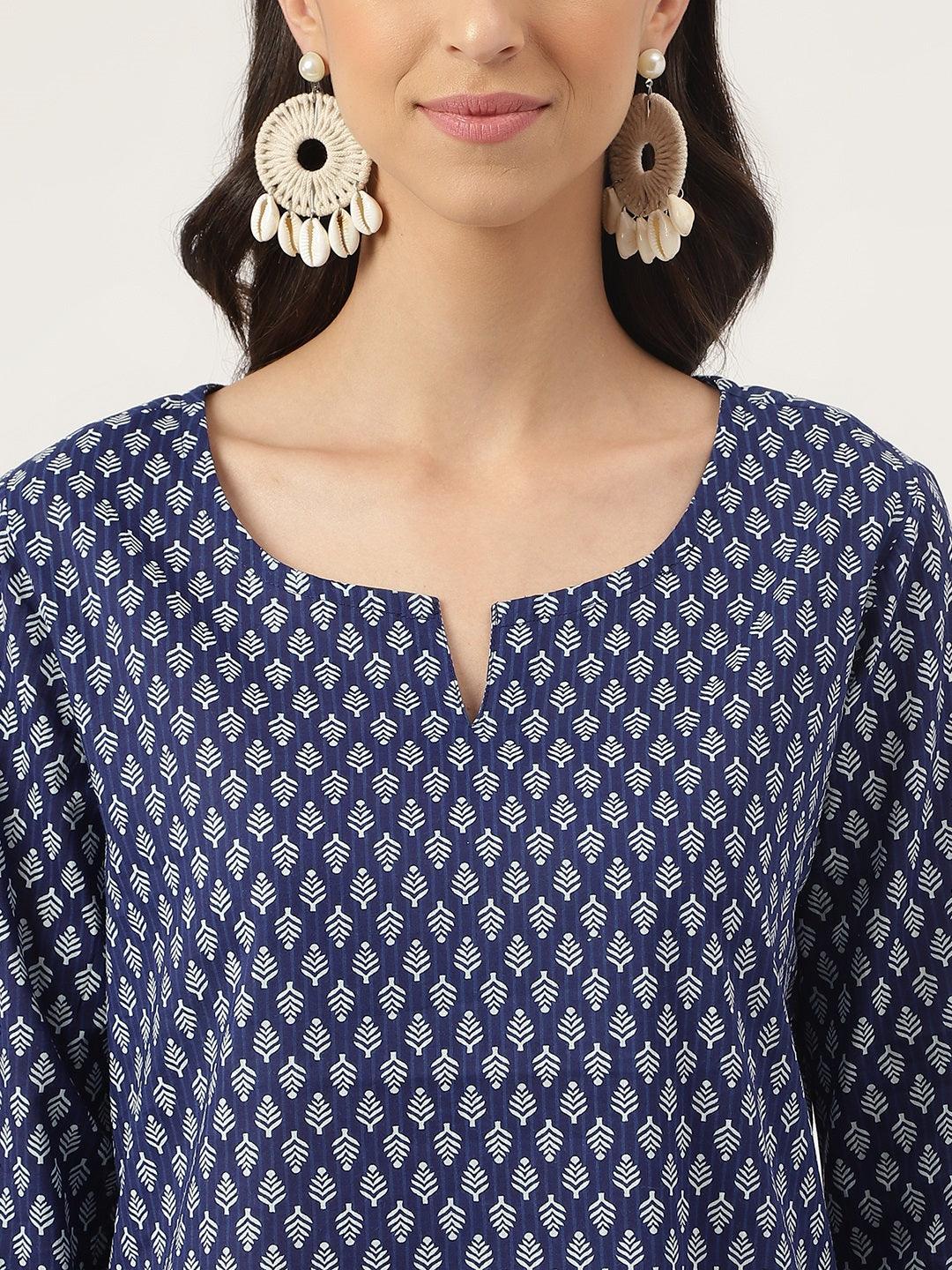 Eshani Blue Printed Loungewear/Nightwear - Eshani world