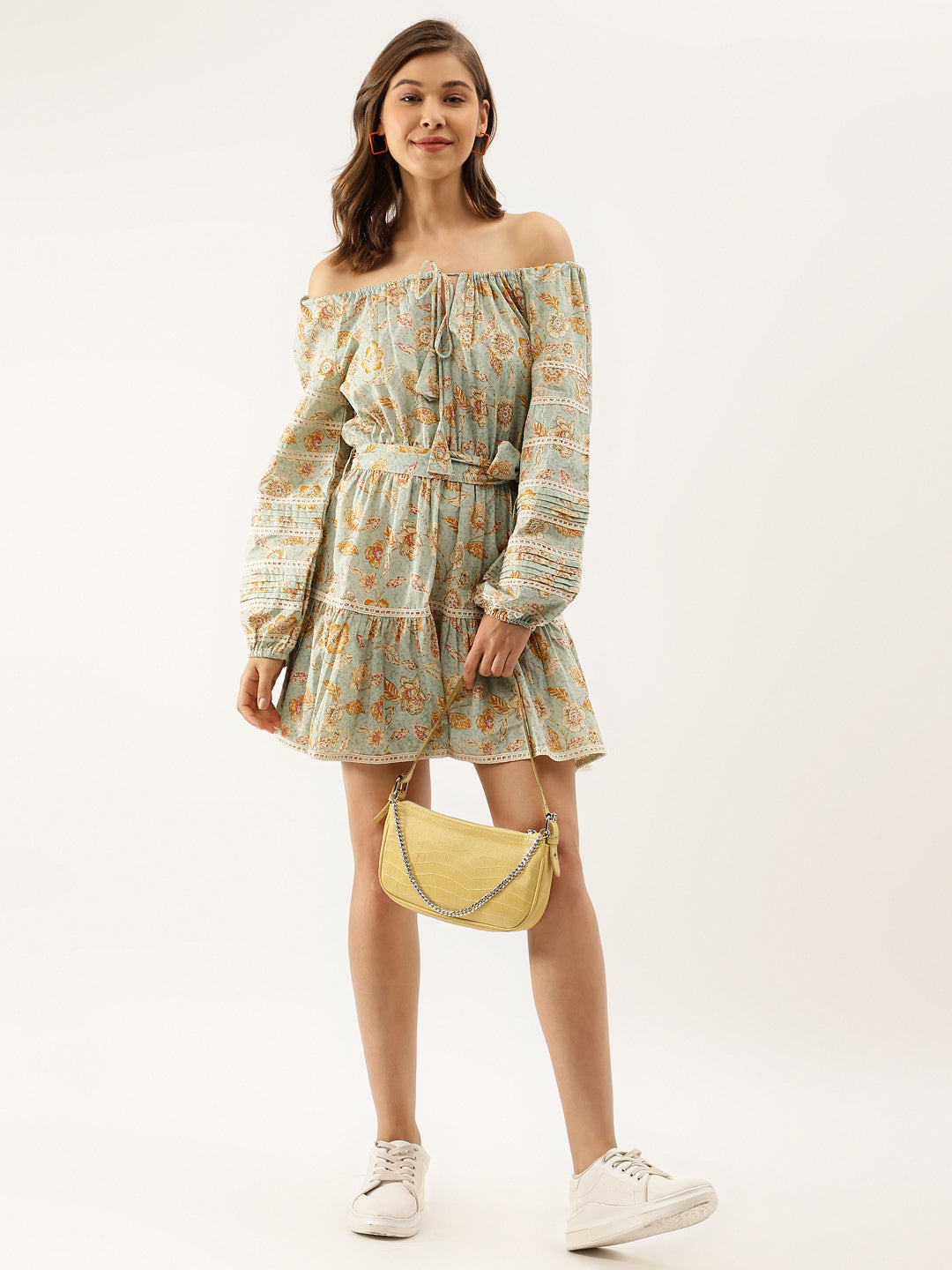 Eshani Sky Blue Floral Dress