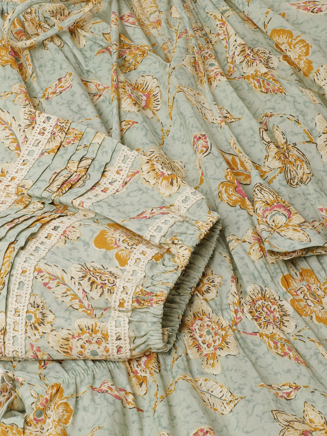 Eshani Sky Blue Floral Dress